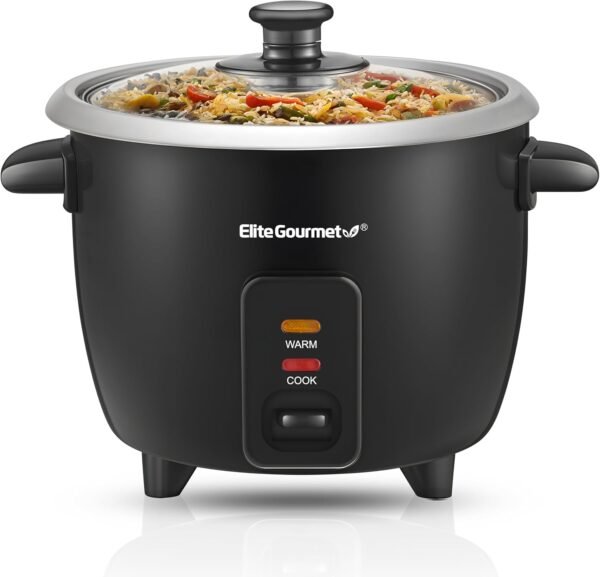 Elite Gourmet ERC003B Rice Cooker Review Perfect for Soups, Stews, and Fluffy Rice