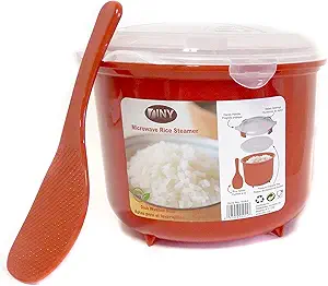 71u9wfYgaYL.__AC_SY300_SX300_QL70_FMwebp_ Review of Home & Style Microwave Rice Steamer Cooker BPA Free 2.6L Red