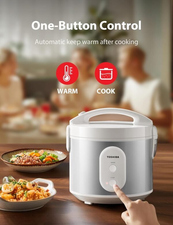 81S1ay-bNuL._AC_SL1500_ TOSHIBA Rice Cooker 5.5 Cup Review Effortless Cooking with Steamer and Non-Stick Pot